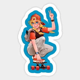 Skater Girl Sticker